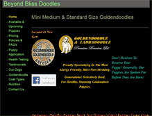 Tablet Screenshot of beyondblissdoodles.com